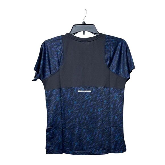 ASICS Women's PR Lyte Run Short Sleeve Top, Night Shade/ Lake Drive Print, XS - Picture 10 of 10